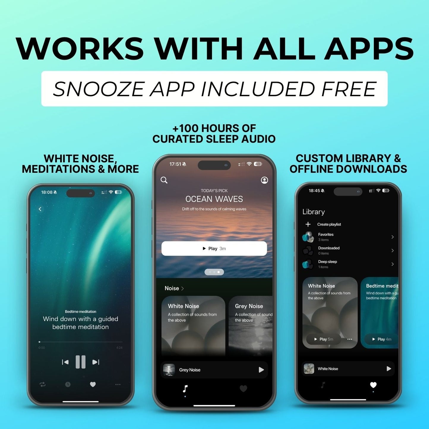 SnoozeBand™ - Bluetooth Sleep Headphones