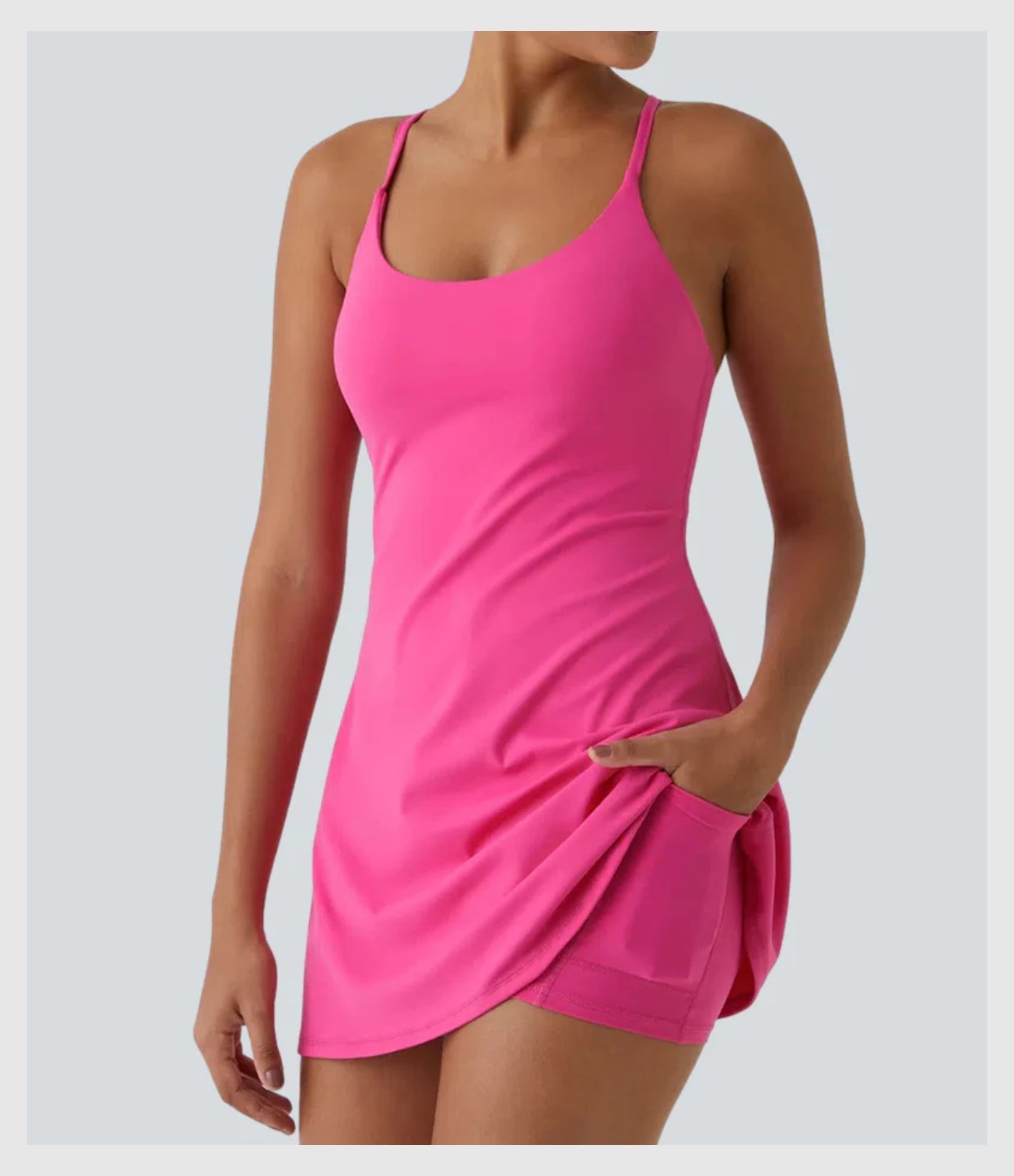 Plush Backless Active Dress