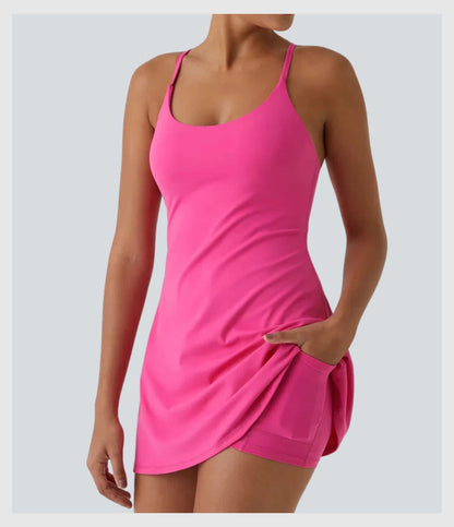 Plush Backless Active Dress