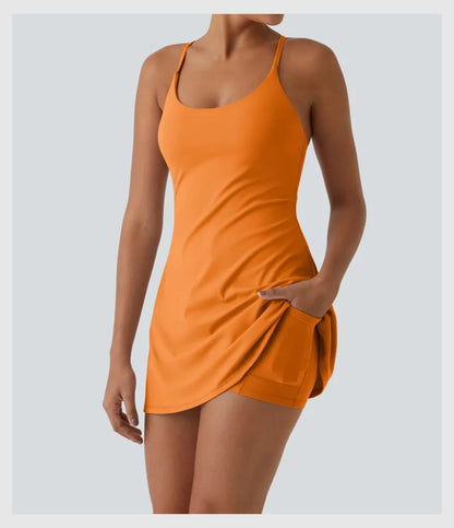 Plush Backless Active Dress