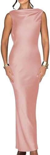 Backless Satin Prom Dresses