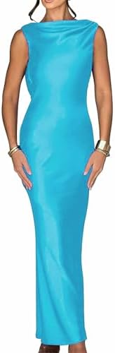 Backless Satin Prom Dresses