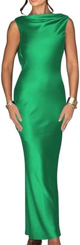 Backless Satin Prom Dresses