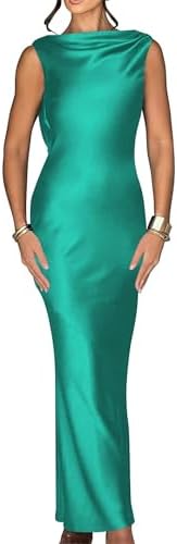Backless Satin Prom Dresses