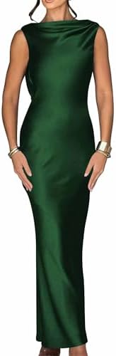 Backless Satin Prom Dresses