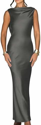 Backless Satin Prom Dresses