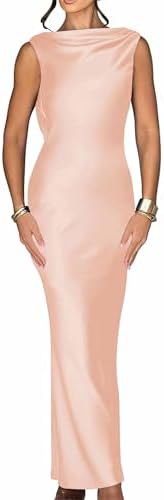 Backless Satin Prom Dresses