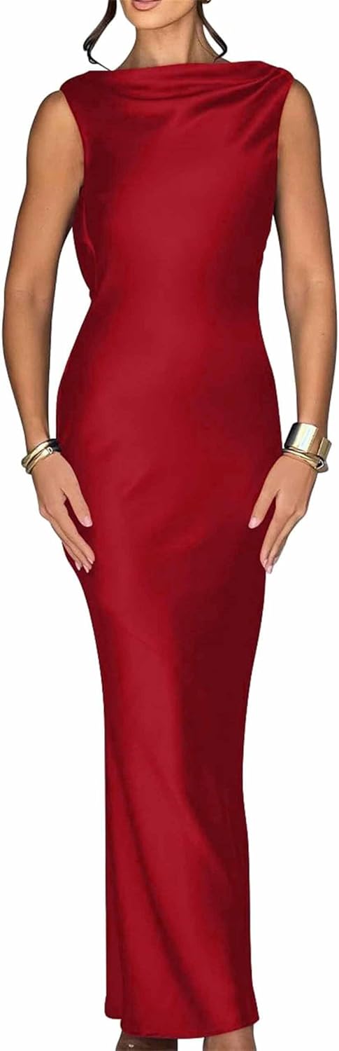 Backless Satin Prom Dresses