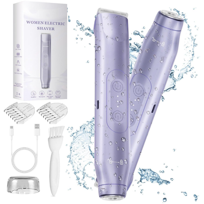 SilkSmooth 2-in-1 Womens Electric Shaver & Epilator – Wet/Dry Bikini Trimmer for Face, Legs & Body