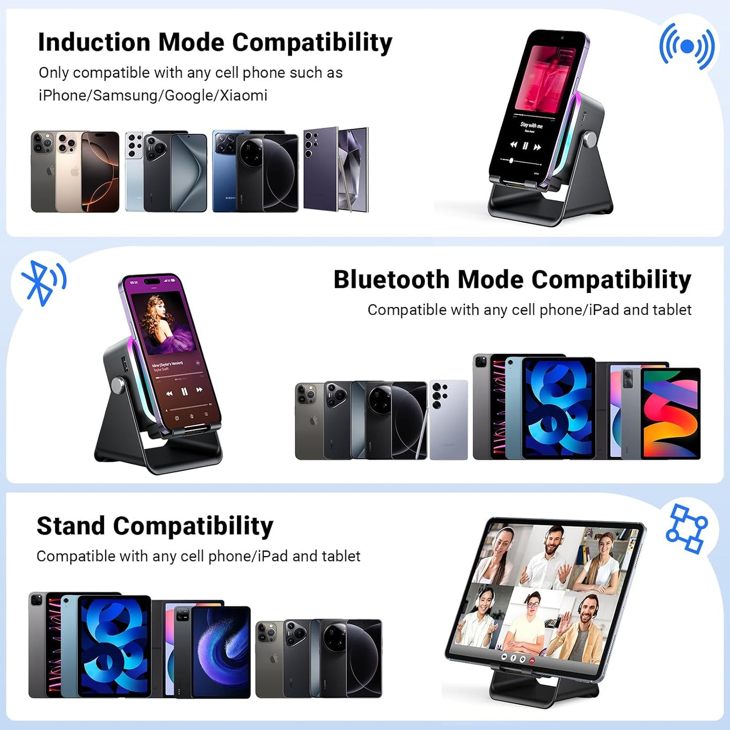 EchoDock™ - 5-in-1 Wireless Speaker Stand
