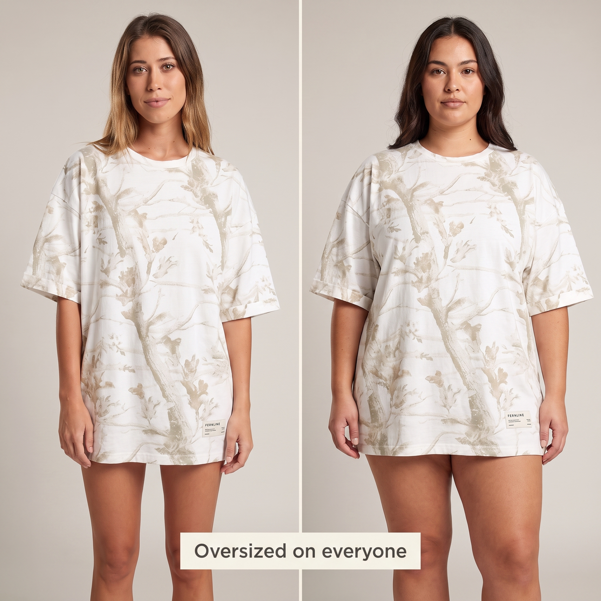 Fernline Oversized Camo Tee