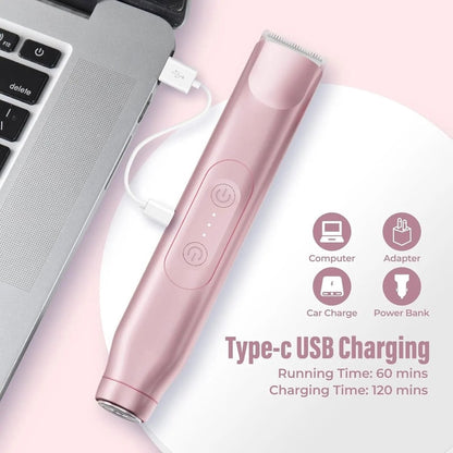 SilkSmooth 2-in-1 Womens Electric Shaver & Epilator – Wet/Dry Bikini Trimmer for Face, Legs & Body