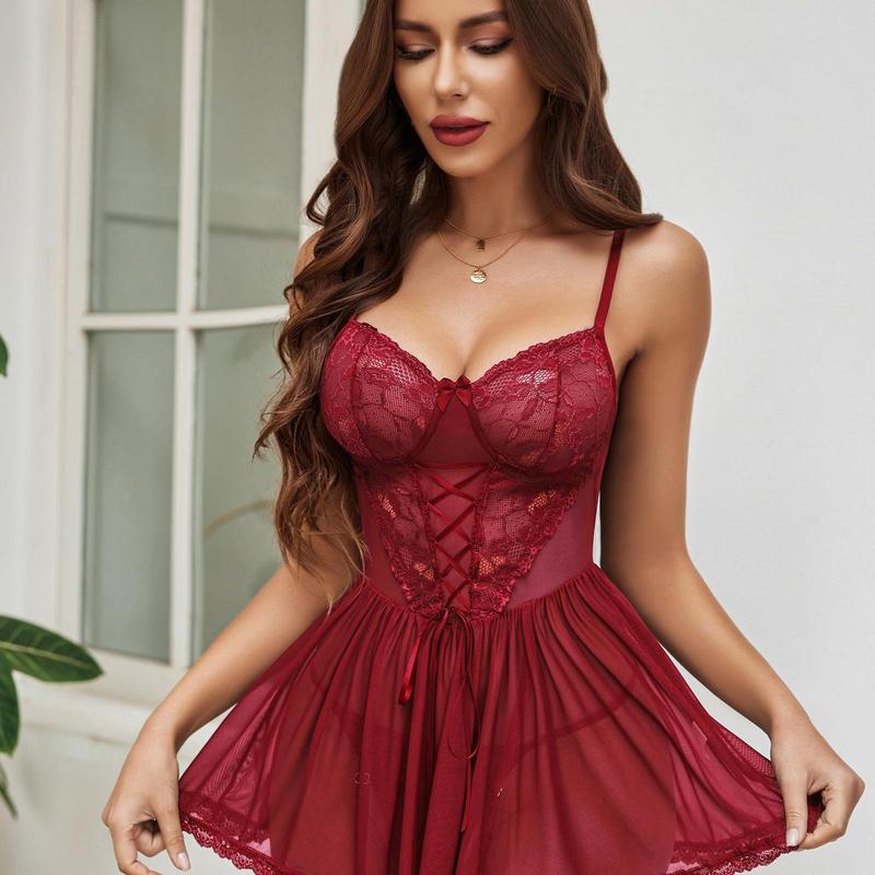 Lace Mesh Nightwear