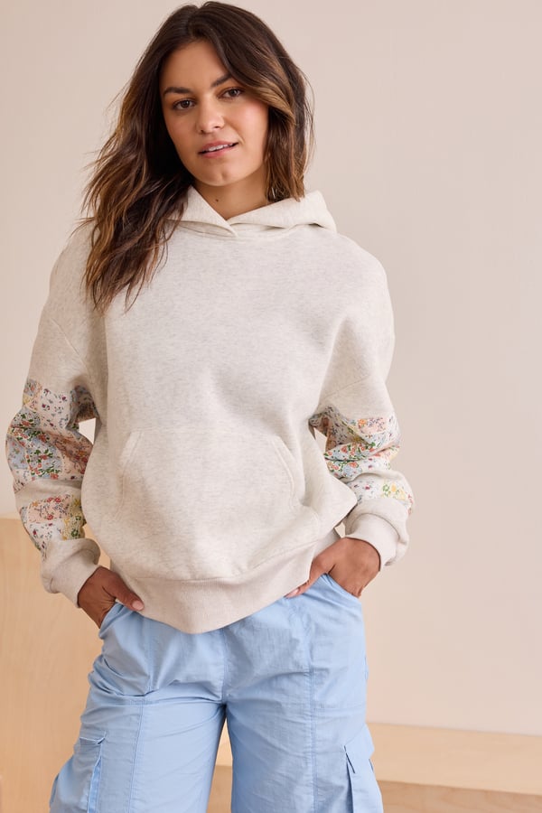 Floral Patchwork Hoodie