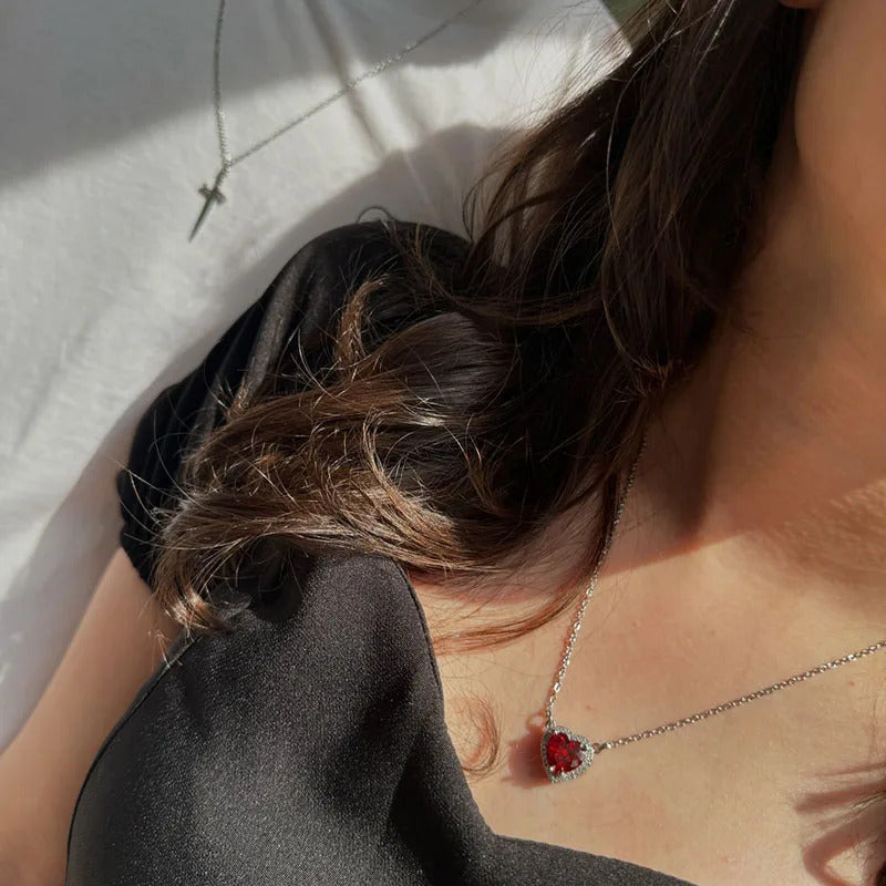 Heart & Dagger Necklace Set