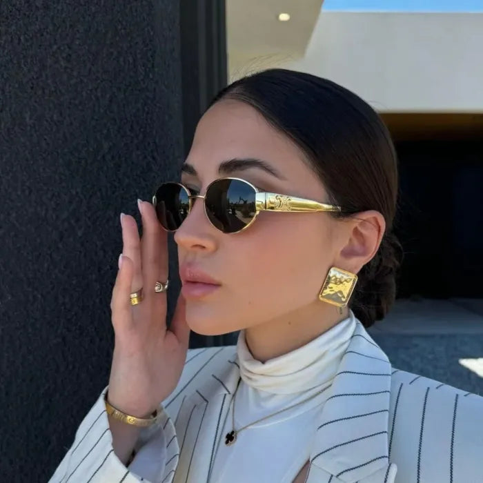 Metal Oval Sunglasses (92% OFF TODAY ONLY)