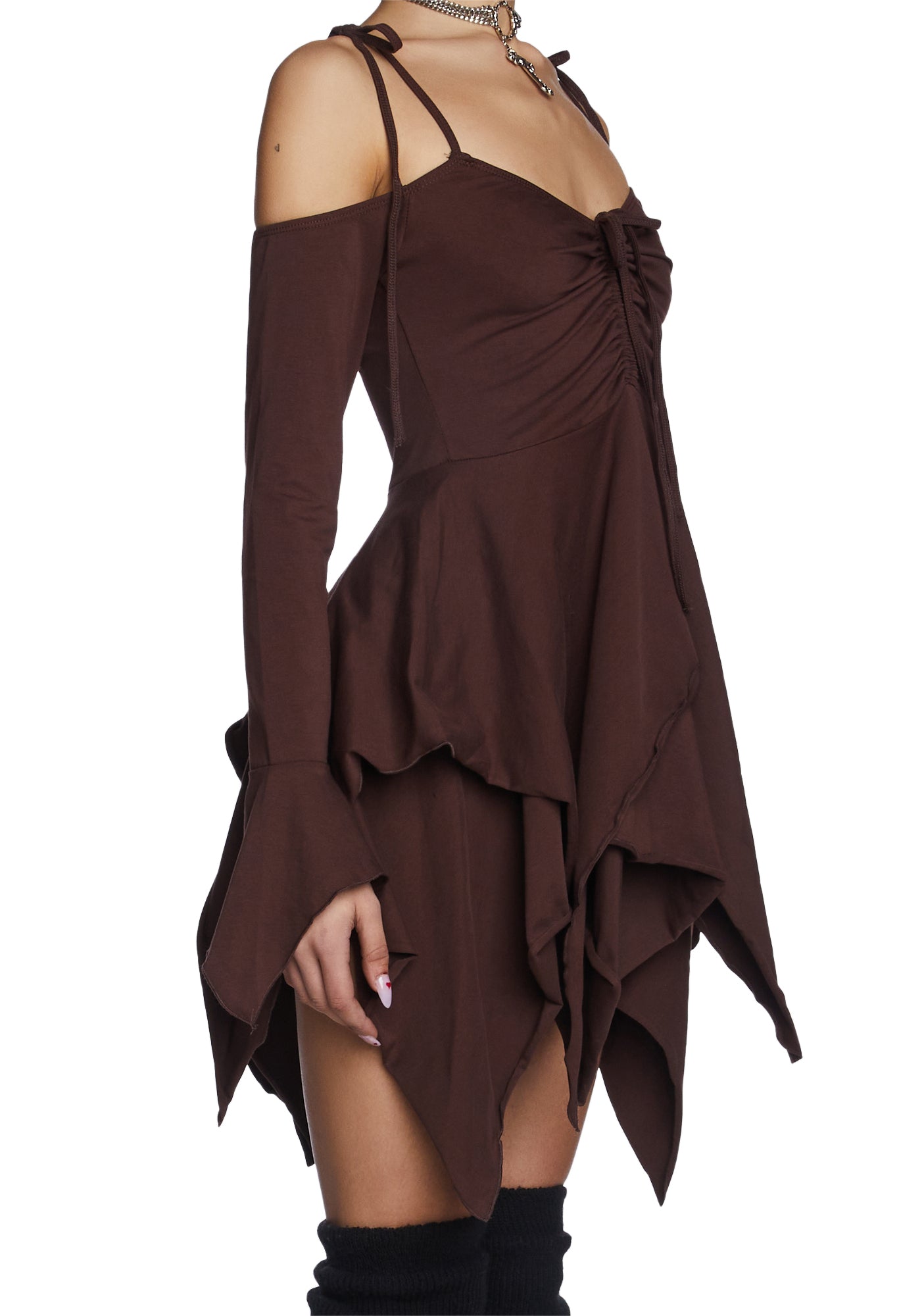 F is For Fairies Handkerchief Dress - Black