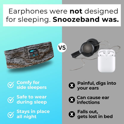 SnoozeBand™ - Bluetooth Sleep Headphones